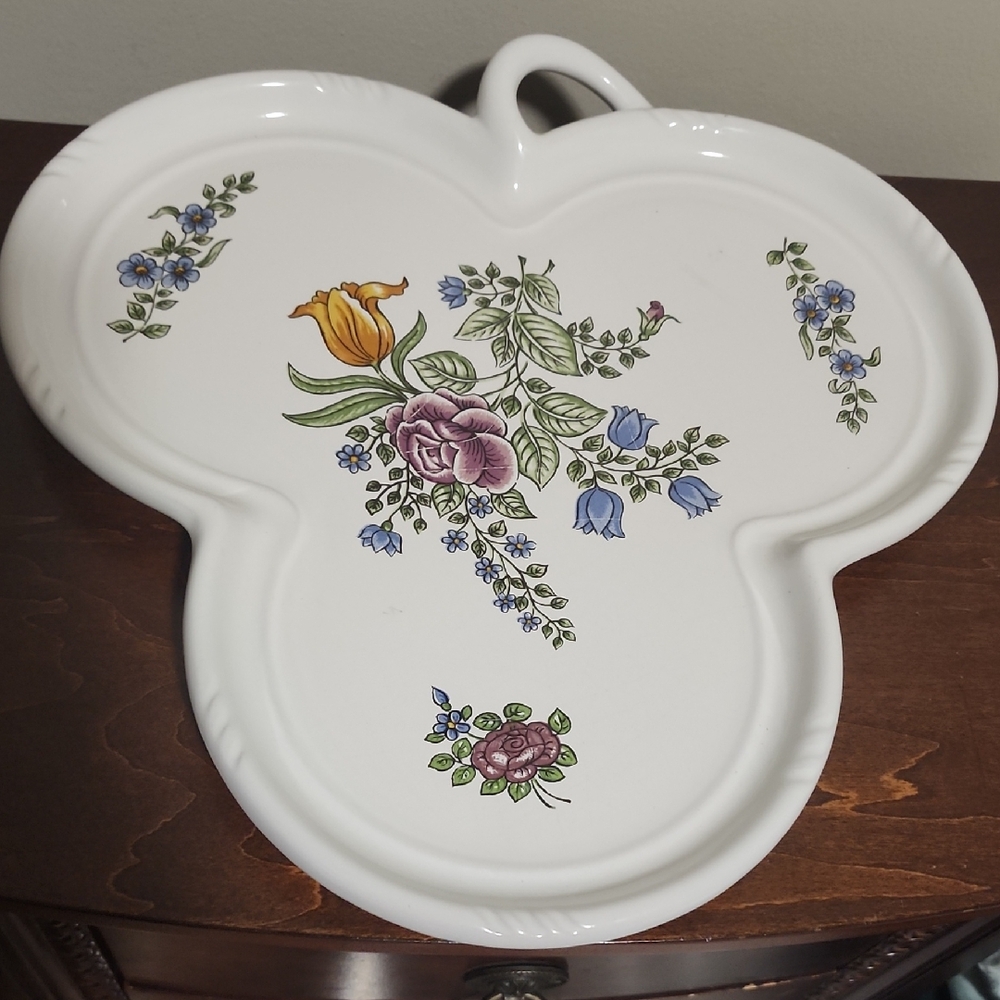 Beatiful Floral Ceramic Serving Tray